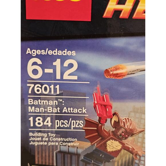 BAT MAN, MAN-BAT ATTACK Dc Super Heroes LEGO Set #76011 NEW Sealed RETIRED - Picture 3 of 15